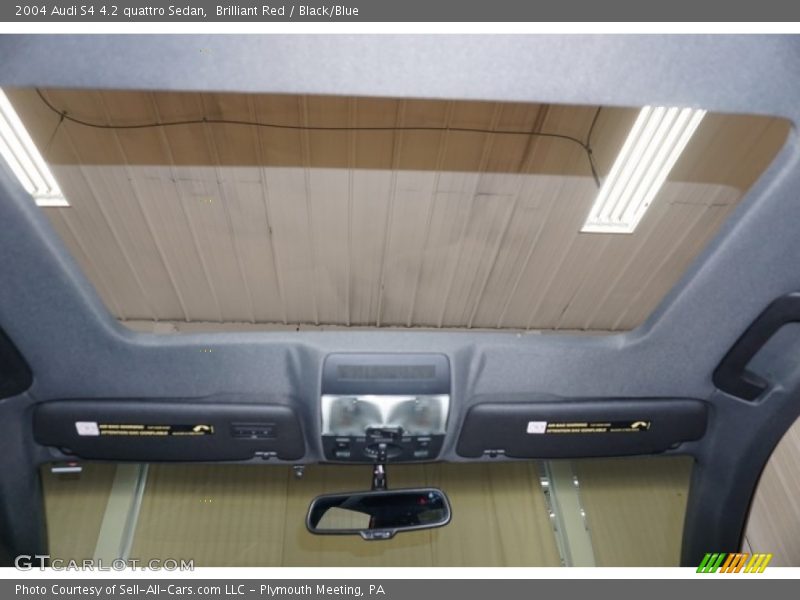 Brilliant Red / Black/Blue 2004 Audi S4 4.2 quattro Sedan