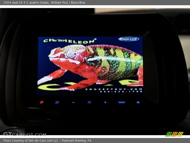 Brilliant Red / Black/Blue 2004 Audi S4 4.2 quattro Sedan