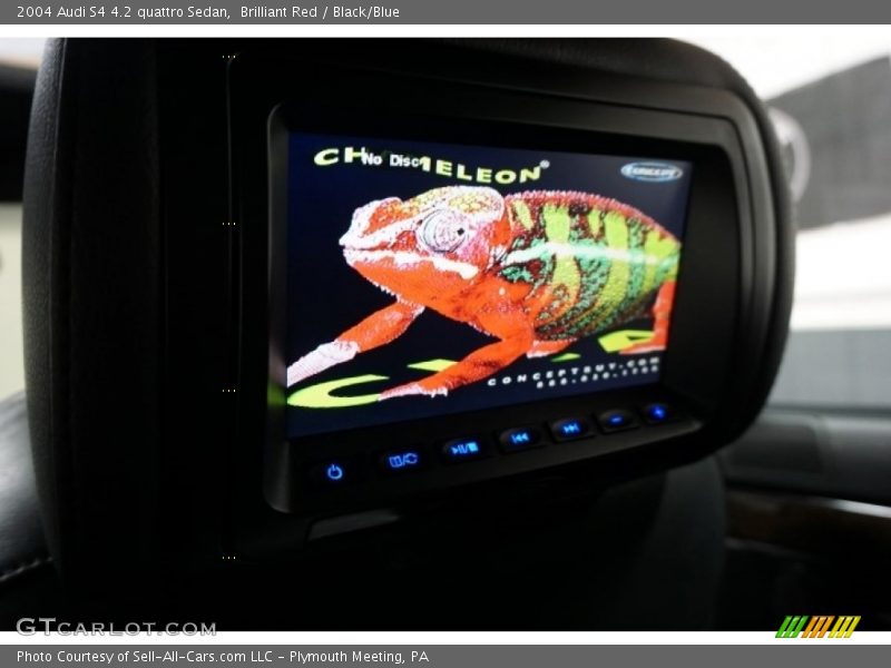 Brilliant Red / Black/Blue 2004 Audi S4 4.2 quattro Sedan