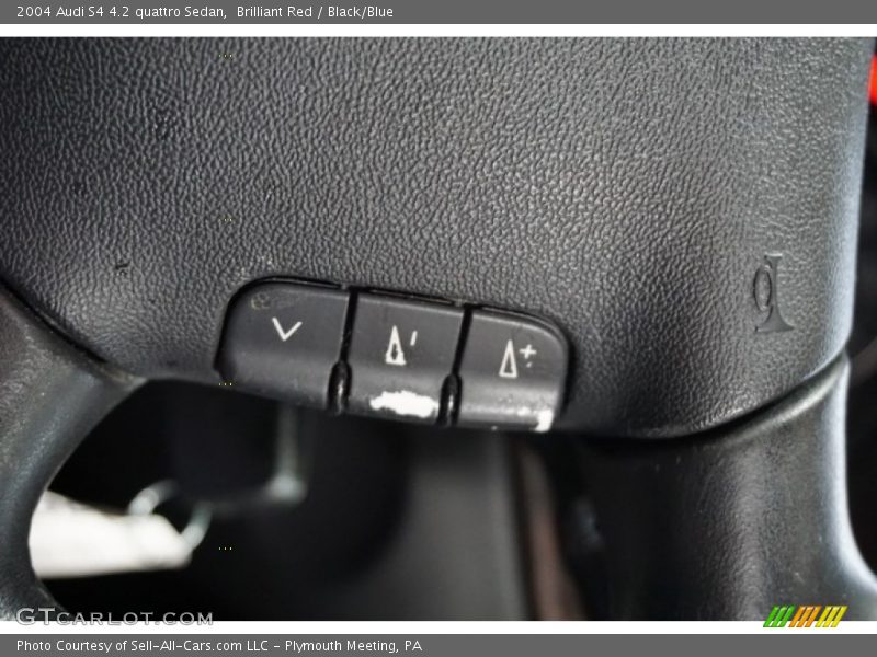 Brilliant Red / Black/Blue 2004 Audi S4 4.2 quattro Sedan