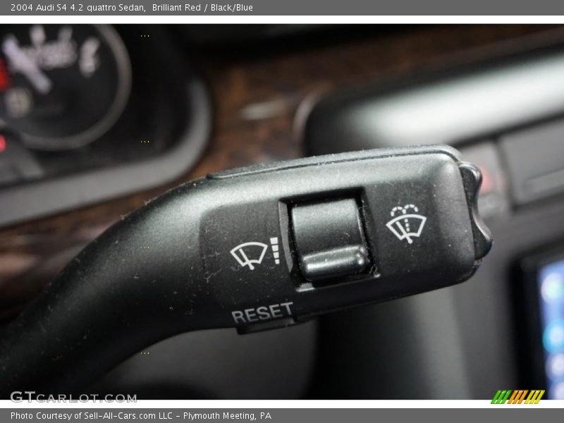 Brilliant Red / Black/Blue 2004 Audi S4 4.2 quattro Sedan