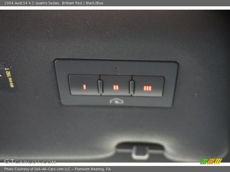 Brilliant Red / Black/Blue 2004 Audi S4 4.2 quattro Sedan