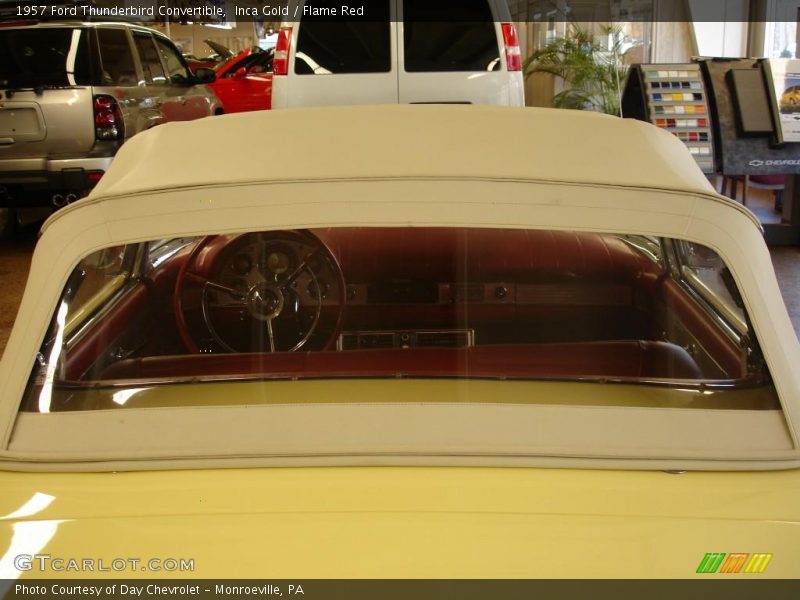 Inca Gold / Flame Red 1957 Ford Thunderbird Convertible