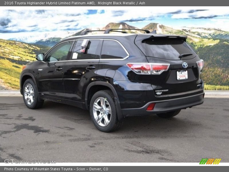 Midnight Black Metallic / Ash 2016 Toyota Highlander Hybrid Limited Platinum AWD