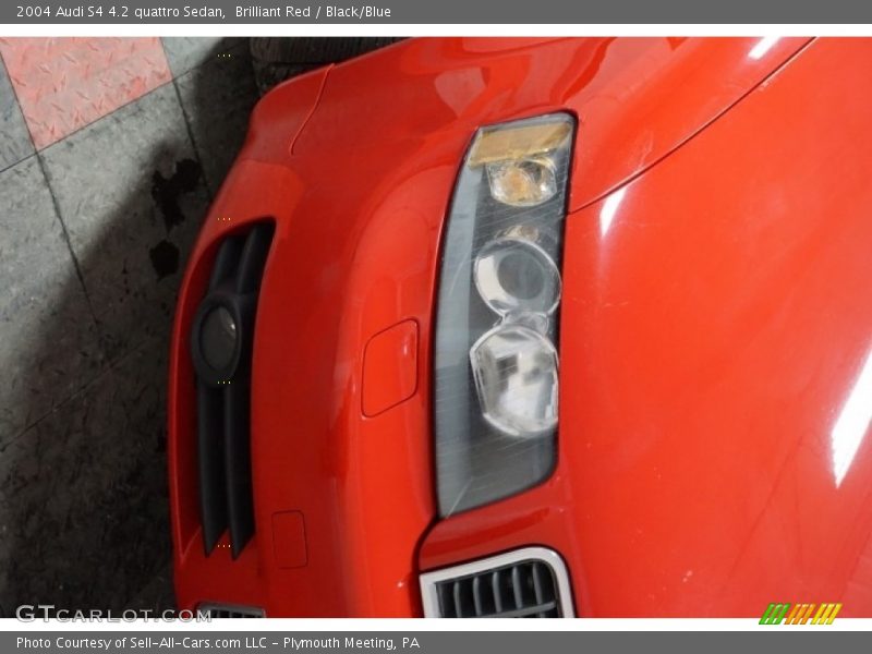 Brilliant Red / Black/Blue 2004 Audi S4 4.2 quattro Sedan