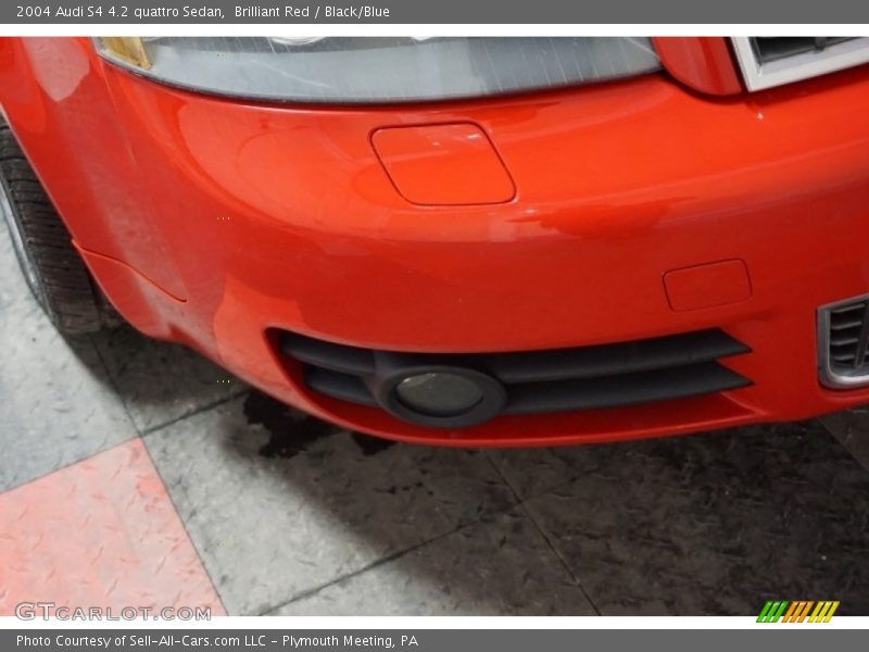 Brilliant Red / Black/Blue 2004 Audi S4 4.2 quattro Sedan