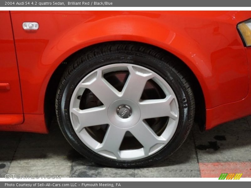 Brilliant Red / Black/Blue 2004 Audi S4 4.2 quattro Sedan