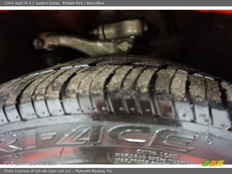 Brilliant Red / Black/Blue 2004 Audi S4 4.2 quattro Sedan