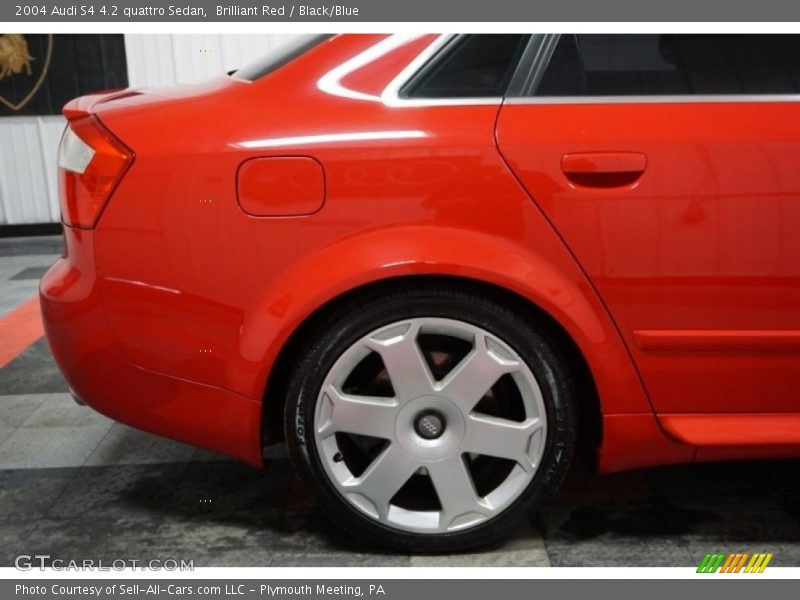 Brilliant Red / Black/Blue 2004 Audi S4 4.2 quattro Sedan