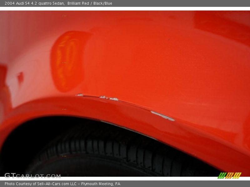 Brilliant Red / Black/Blue 2004 Audi S4 4.2 quattro Sedan