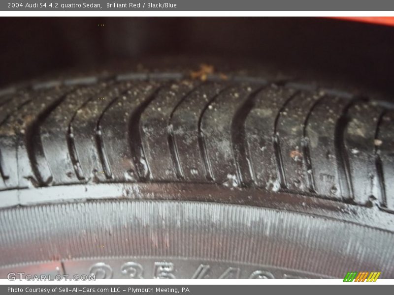 Brilliant Red / Black/Blue 2004 Audi S4 4.2 quattro Sedan