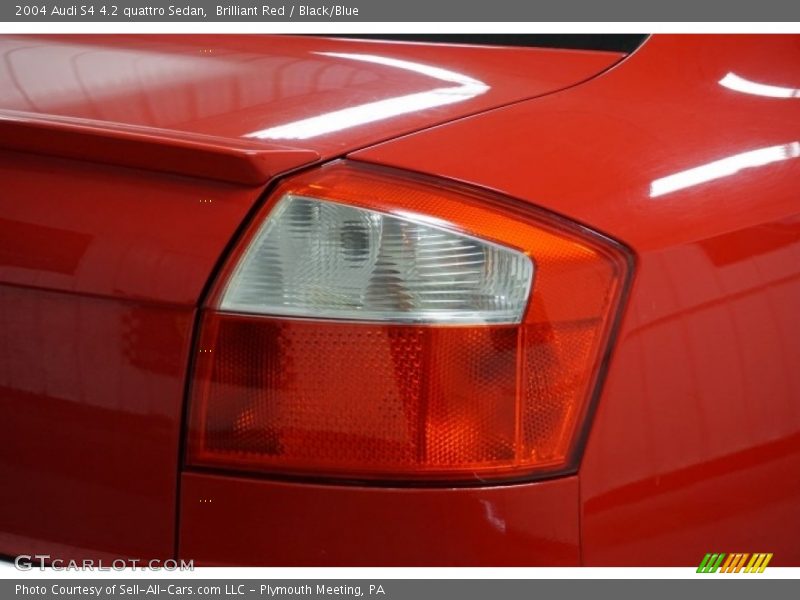 Brilliant Red / Black/Blue 2004 Audi S4 4.2 quattro Sedan