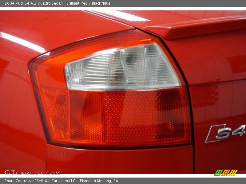 Brilliant Red / Black/Blue 2004 Audi S4 4.2 quattro Sedan