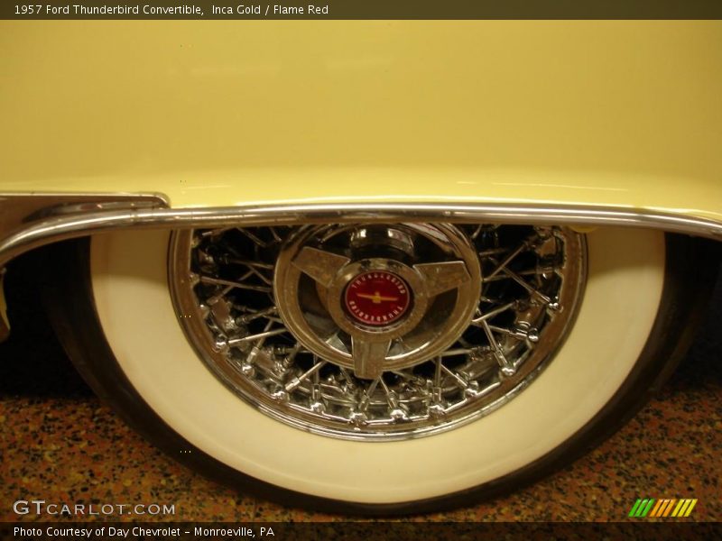Inca Gold / Flame Red 1957 Ford Thunderbird Convertible