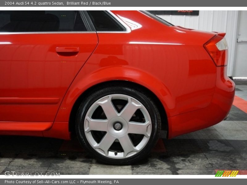 Brilliant Red / Black/Blue 2004 Audi S4 4.2 quattro Sedan