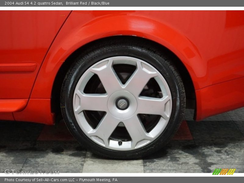 Brilliant Red / Black/Blue 2004 Audi S4 4.2 quattro Sedan