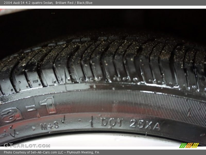 Brilliant Red / Black/Blue 2004 Audi S4 4.2 quattro Sedan