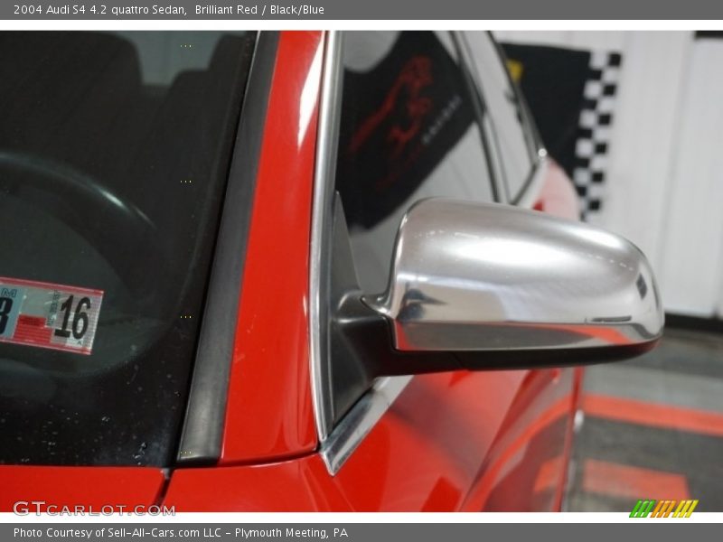 Brilliant Red / Black/Blue 2004 Audi S4 4.2 quattro Sedan