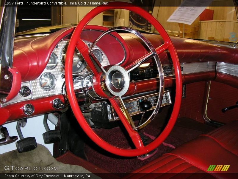 Inca Gold / Flame Red 1957 Ford Thunderbird Convertible