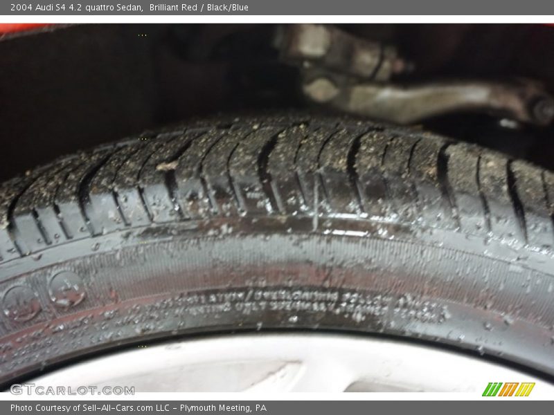 Brilliant Red / Black/Blue 2004 Audi S4 4.2 quattro Sedan