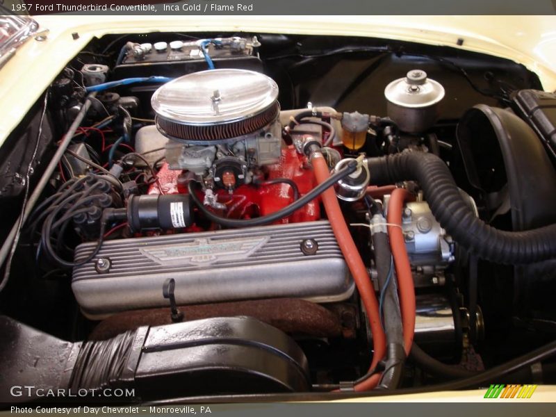Inca Gold / Flame Red 1957 Ford Thunderbird Convertible