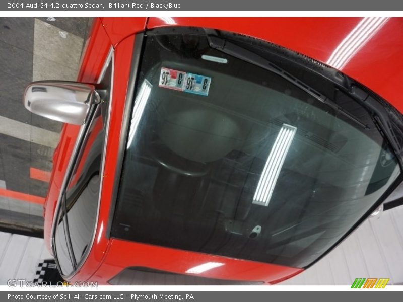 Brilliant Red / Black/Blue 2004 Audi S4 4.2 quattro Sedan