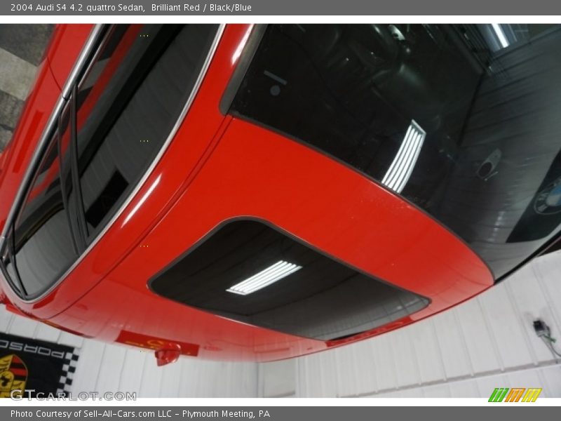 Brilliant Red / Black/Blue 2004 Audi S4 4.2 quattro Sedan