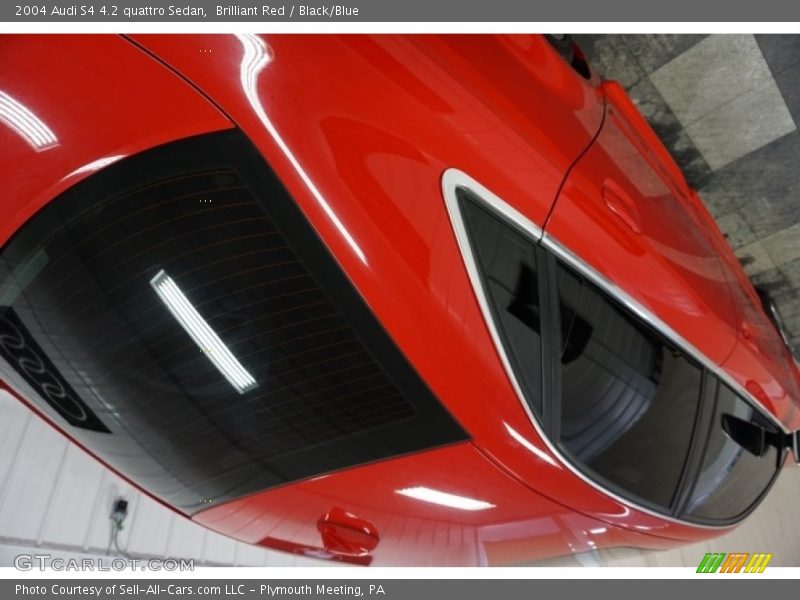Brilliant Red / Black/Blue 2004 Audi S4 4.2 quattro Sedan
