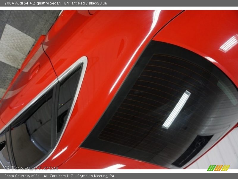 Brilliant Red / Black/Blue 2004 Audi S4 4.2 quattro Sedan