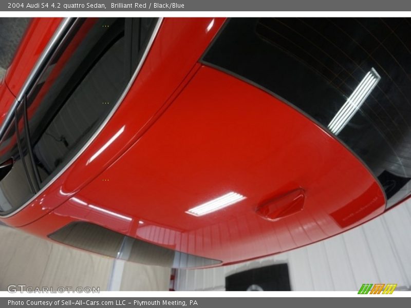 Brilliant Red / Black/Blue 2004 Audi S4 4.2 quattro Sedan