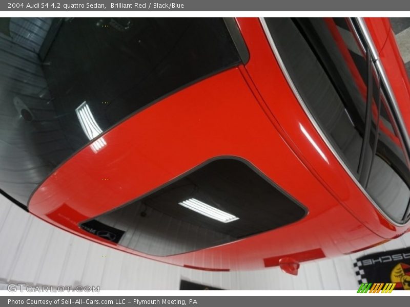 Brilliant Red / Black/Blue 2004 Audi S4 4.2 quattro Sedan