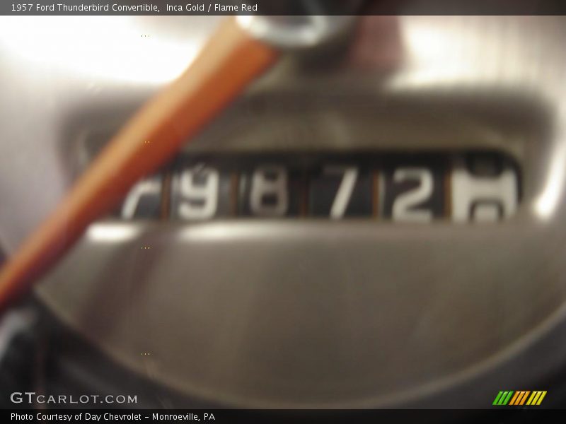 Inca Gold / Flame Red 1957 Ford Thunderbird Convertible