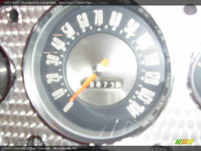 Inca Gold / Flame Red 1957 Ford Thunderbird Convertible