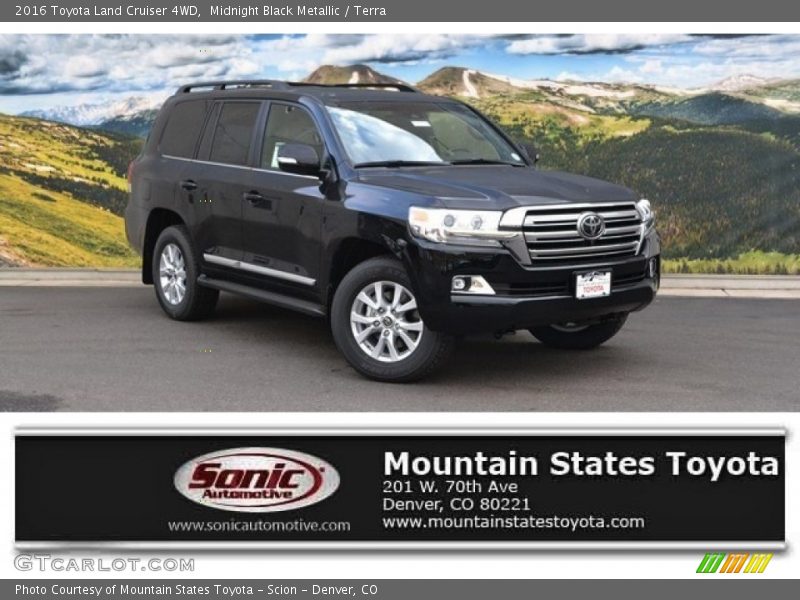 Midnight Black Metallic / Terra 2016 Toyota Land Cruiser 4WD