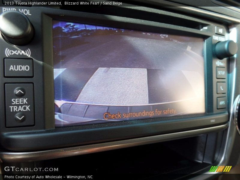 Blizzard White Pearl / Sand Beige 2013 Toyota Highlander Limited