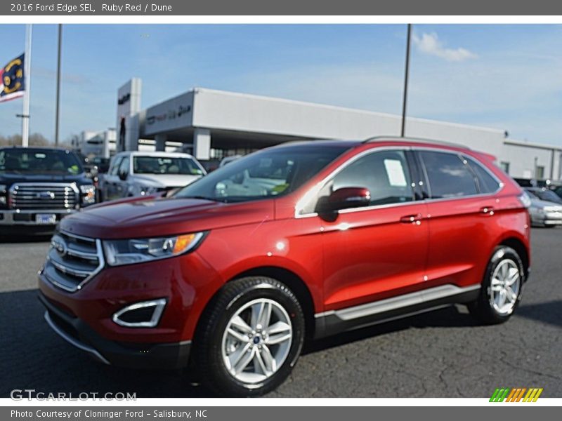 Ruby Red / Dune 2016 Ford Edge SEL