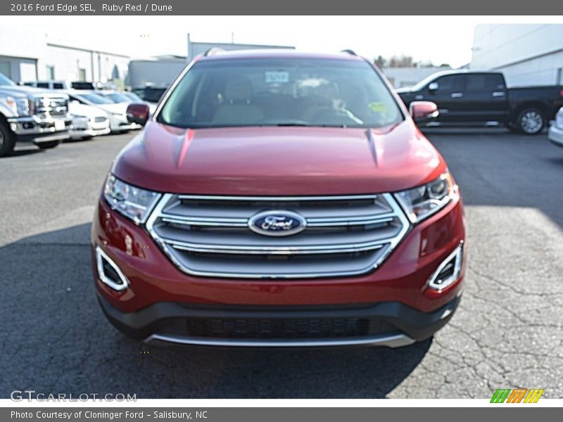 Ruby Red / Dune 2016 Ford Edge SEL