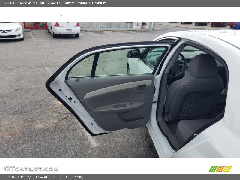 Summit White / Titanium 2010 Chevrolet Malibu LS Sedan