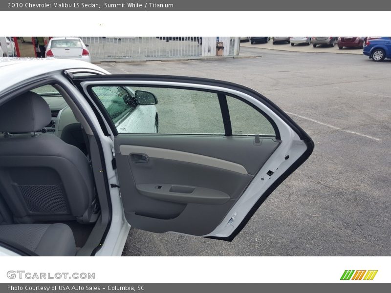 Summit White / Titanium 2010 Chevrolet Malibu LS Sedan