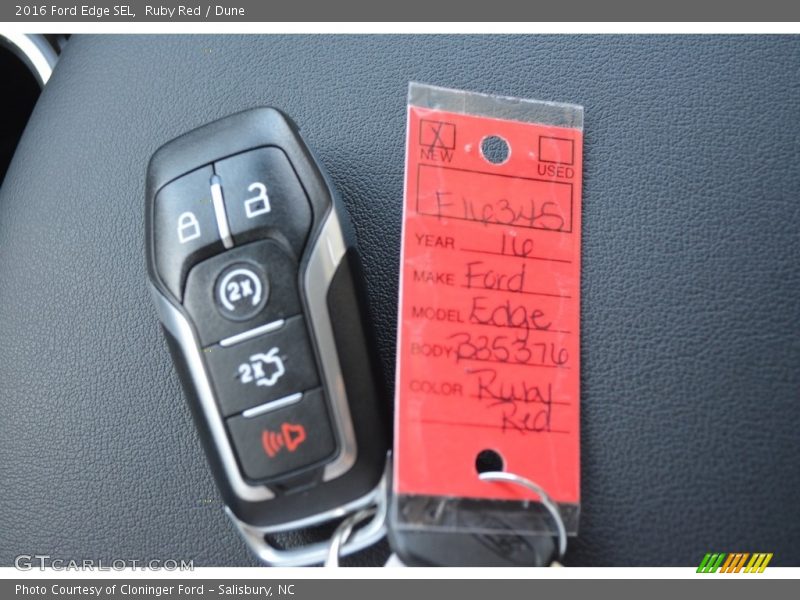 Ruby Red / Dune 2016 Ford Edge SEL