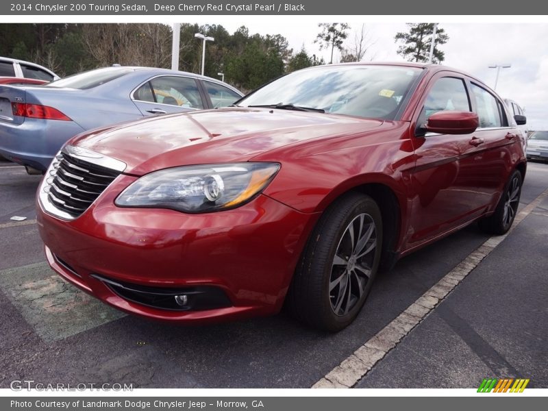 Deep Cherry Red Crystal Pearl / Black 2014 Chrysler 200 Touring Sedan