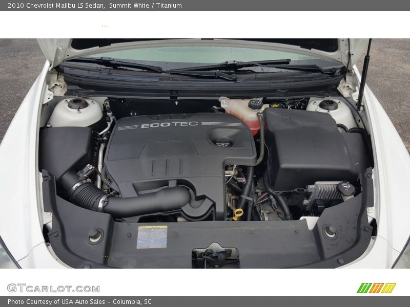 Summit White / Titanium 2010 Chevrolet Malibu LS Sedan