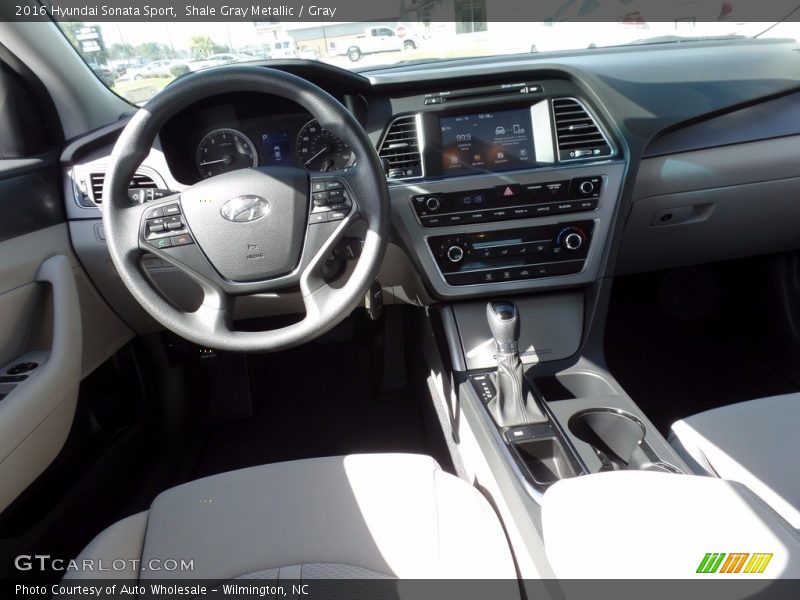 Shale Gray Metallic / Gray 2016 Hyundai Sonata Sport