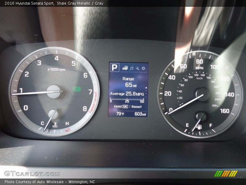 Shale Gray Metallic / Gray 2016 Hyundai Sonata Sport