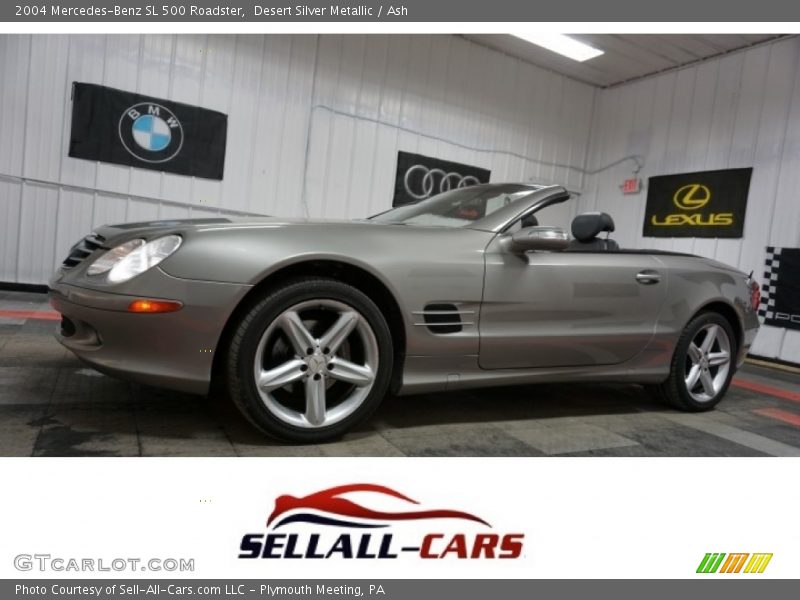 Desert Silver Metallic / Ash 2004 Mercedes-Benz SL 500 Roadster