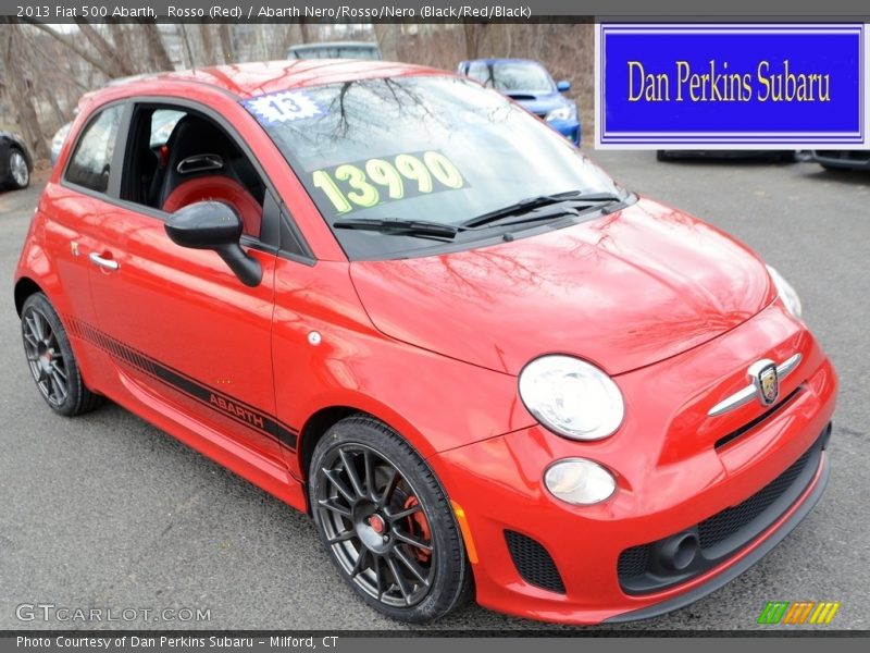 Rosso (Red) / Abarth Nero/Rosso/Nero (Black/Red/Black) 2013 Fiat 500 Abarth