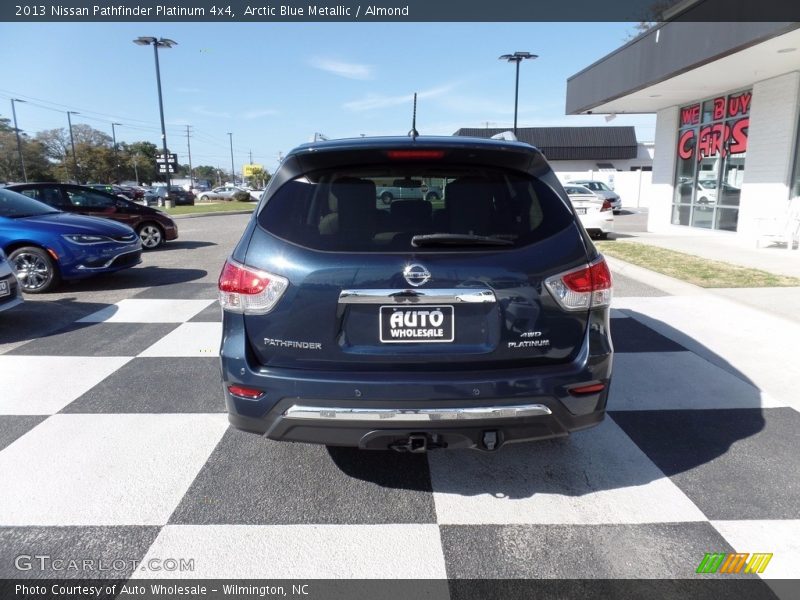 Arctic Blue Metallic / Almond 2013 Nissan Pathfinder Platinum 4x4