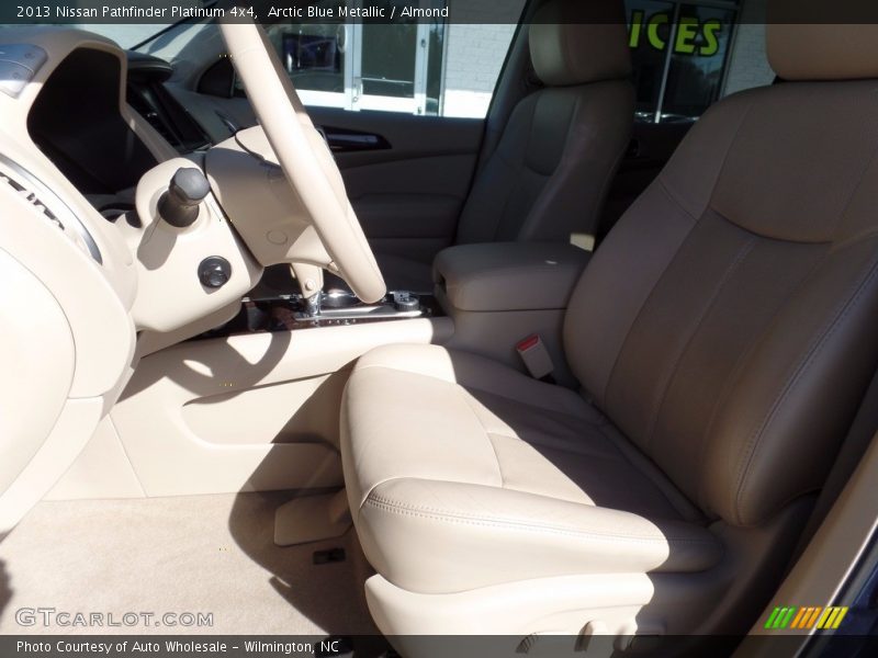 Arctic Blue Metallic / Almond 2013 Nissan Pathfinder Platinum 4x4