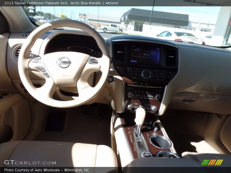 Arctic Blue Metallic / Almond 2013 Nissan Pathfinder Platinum 4x4