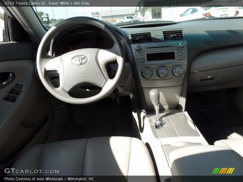 Super White / Ash Gray 2010 Toyota Camry LE